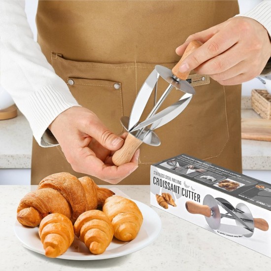 Stainless Steel Rolling Croissant Cutter